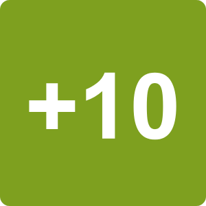 Plus 10